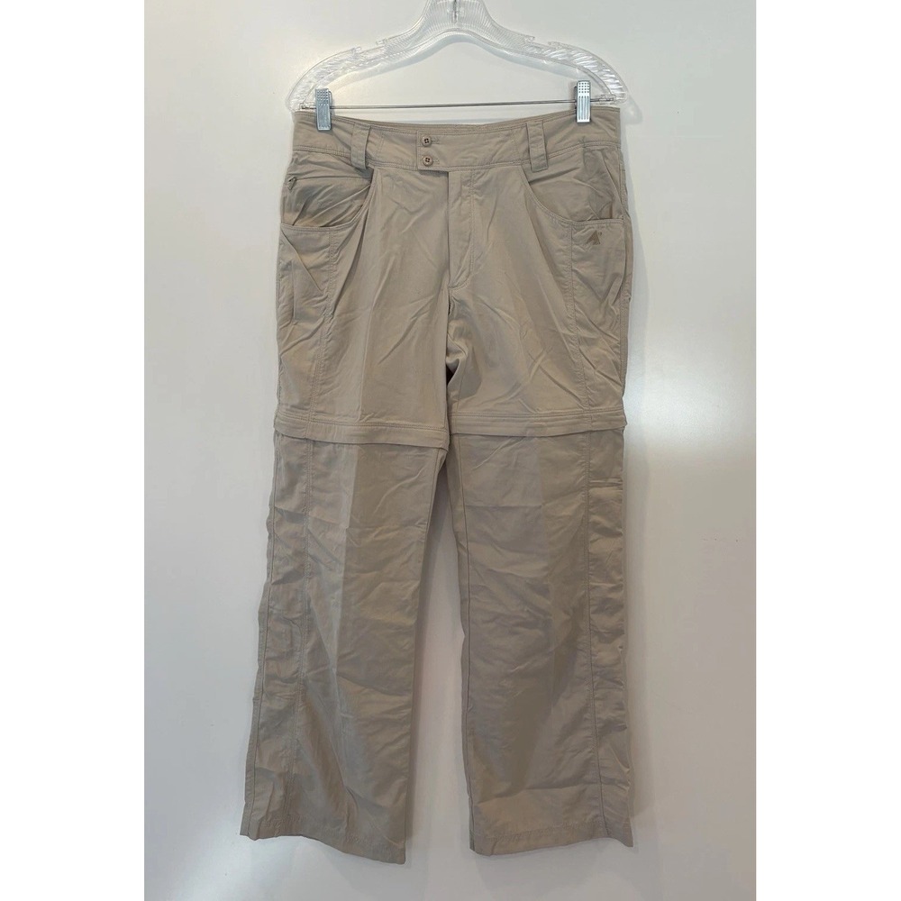EMS Eastern Mountain Sports Womens Khaki Convertible Hiking Pants Size 8 343613A